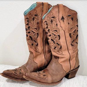 Corral Vintage Leather Boots c1029 Size 8